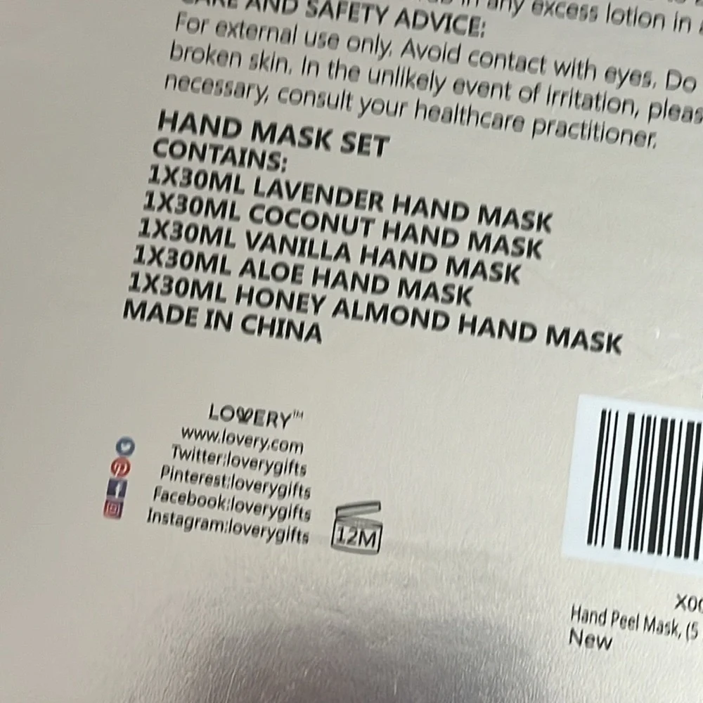 Brand New Hand & Foot Masks Jojoba Oil Moisturizing Hydrating Spa Shea Butter